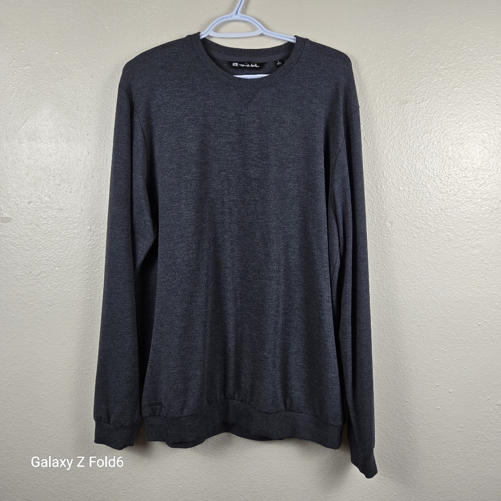 TravisMathew‎ “Long Weekend” Modal Blend Crew Sweatshirt  Size L Lightweight